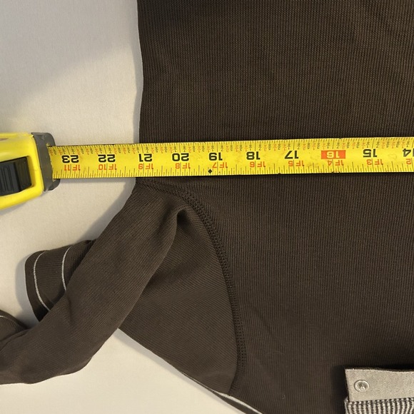 Hugo Boss Brown Pullover Long Sleeve Sweater Men's Size S - Regular Fit 1/4 Snap - Picture 9 of 11